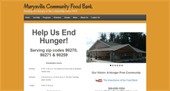 Desktop Screenshot of marysvillefoodbank.org